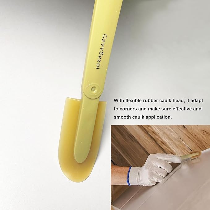 Grout Caulking Tool Kit, 6pcs Rubber Caulk Finishing Tool Sealant Caulk Spatula Smooth Spatula Finisher for Kitchen Bathroom Window Ceramic Tiles