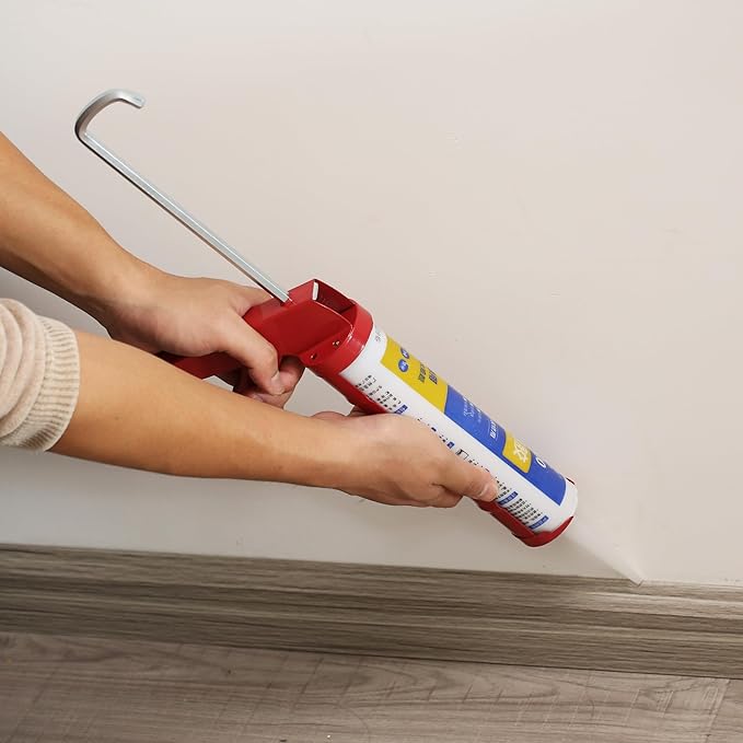 Bates- Caulking Silicone Gun, 10:1 Thrust Ratio, Hand Caulking Guns, No Drip