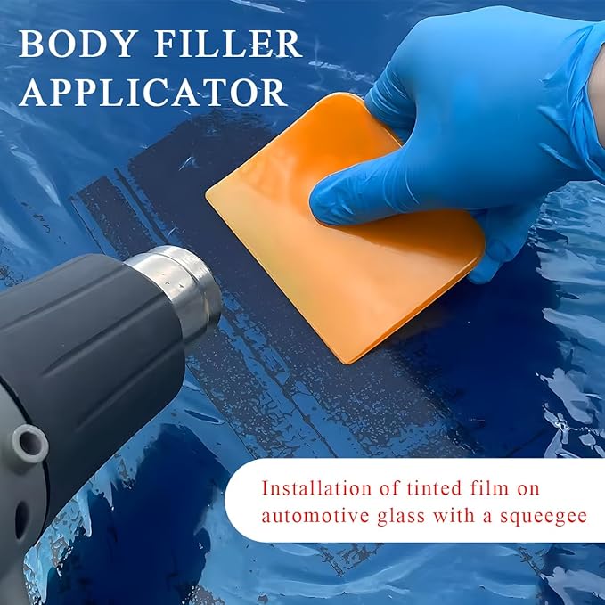 9 PCS Body Filler Spreaders, 4, 5, 6 Inch Reusable Auto Body Fillers Plastic Spreader, Automotive Body Filler Spreader for Applying Fillers Paint Repairs Putties Glazes Caulks