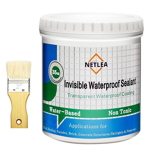 Invisible Waterproof Agent,Transparent Waterproof Coating,Polyurethane Coating for Roofs, Walls, Bathroom, Shower, Window Sills, Indoor & Outdoor