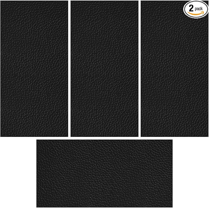 4PCS Car Leather Repair Patch Tape, 8×4 Inch Self-Adhesive Cuttable Leather Patch Tape Vinyl Repairs Kit for Car Upholstery Seat Furniture Couches Chairs Sofas (4PCS)