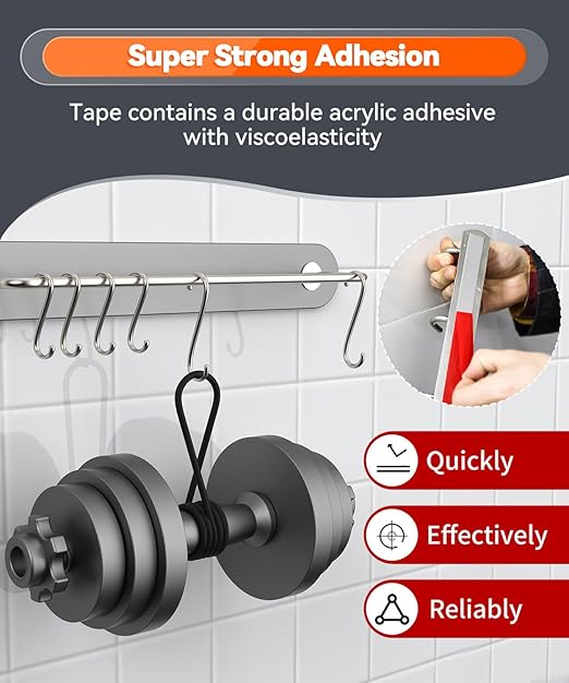 Double Sided Tape Heavy Duty, 15FT Outdoor Heat Resistant Automotive Waterproof Mounting Tape, 1.2In Width Super Strong Adhesion Foam Tape