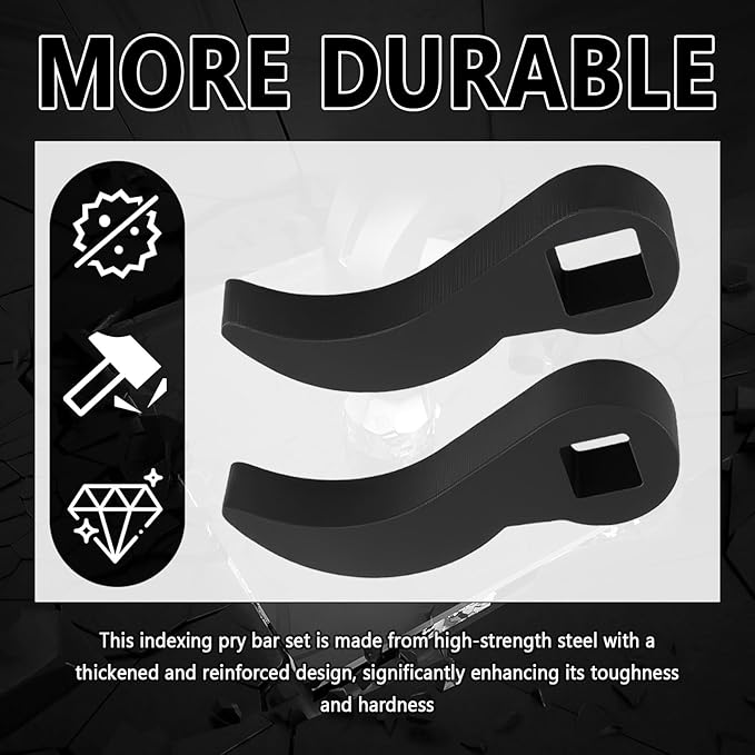 2PCS Pry Bar Wrench Adapter Head,1/2" and 3/8" Square Multi Angle Wrench Adapter,CV Axle Removal Tool as Cow Horn Crowbar Adapters Head Tool for Tight Space/Car Repair