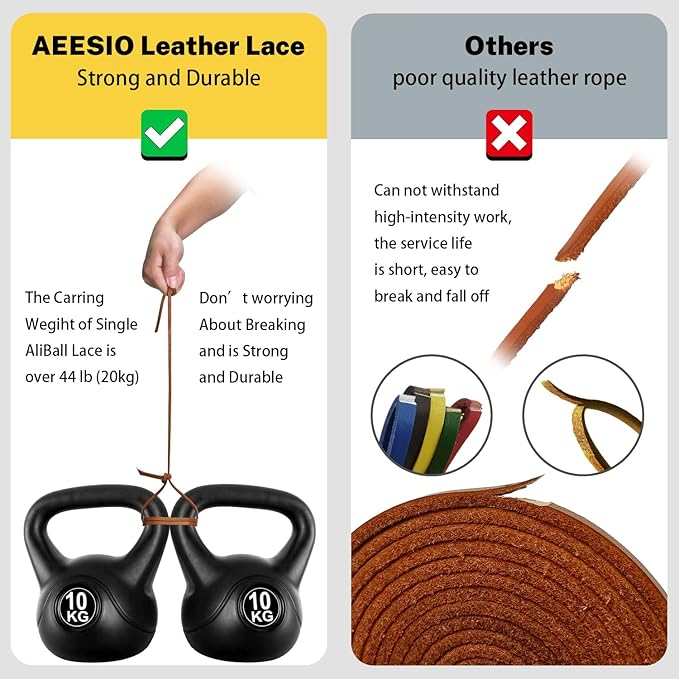 Softball Baseball Glove Lace, Mitt Lace Repair Kit Includes 2 Leather Laces and Lacing Needle for Catcher's Glove