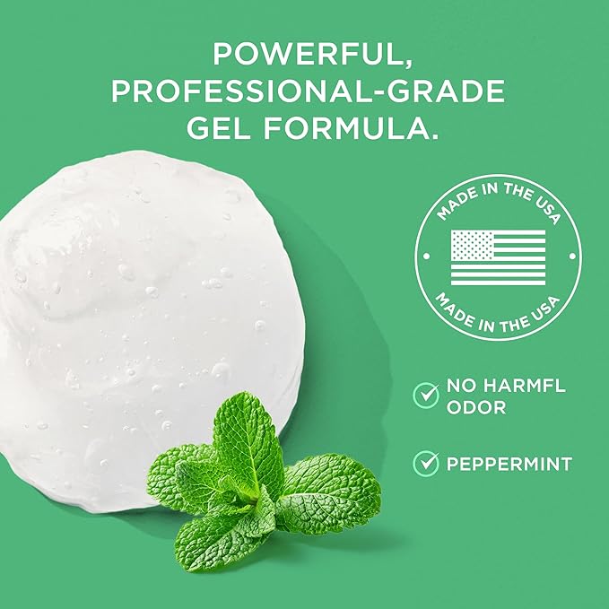 Lee Beauty Professional Callus Remover for Feet - Peppermint, Powerful Formulation - Extra Strength Gel, Home Pedicure Foot Spa Results - Cracked & Dead Dry Skin Supplies - 8 Ounce