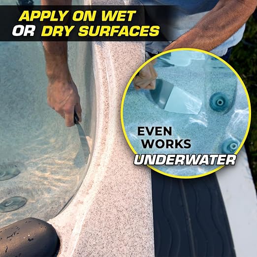 Flex Paste, Waterproof Paintable Putty, Spackle Sealant, Fill Gaps Cracks Holes - Block Out Water and Air - UV Resistant - Walls, Drywall, EPDM, Concrete, Roof, RV Repairs, White, Cartridge
