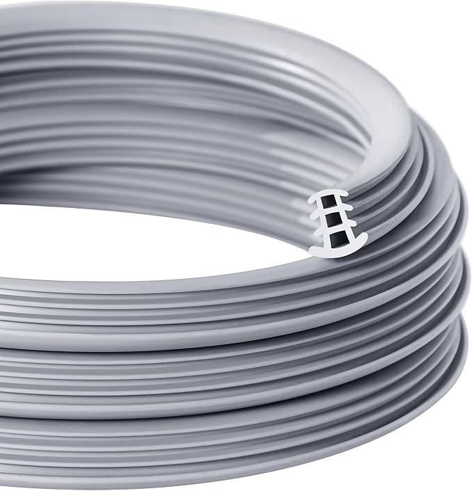 Flexible EPDM Rubber Strip (50 ft Long and 1/2 inch Wide) for Concrete Crack Repair and Replacement - Weather and Aging Resistant Expansion Joint Filler for Driveways and Sidewalks
