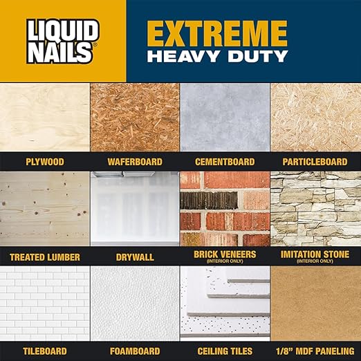Liquid Nails - 414607 LN-907 Extreme Heavy Duty Construction Adhesive (LN-907) 10 oz