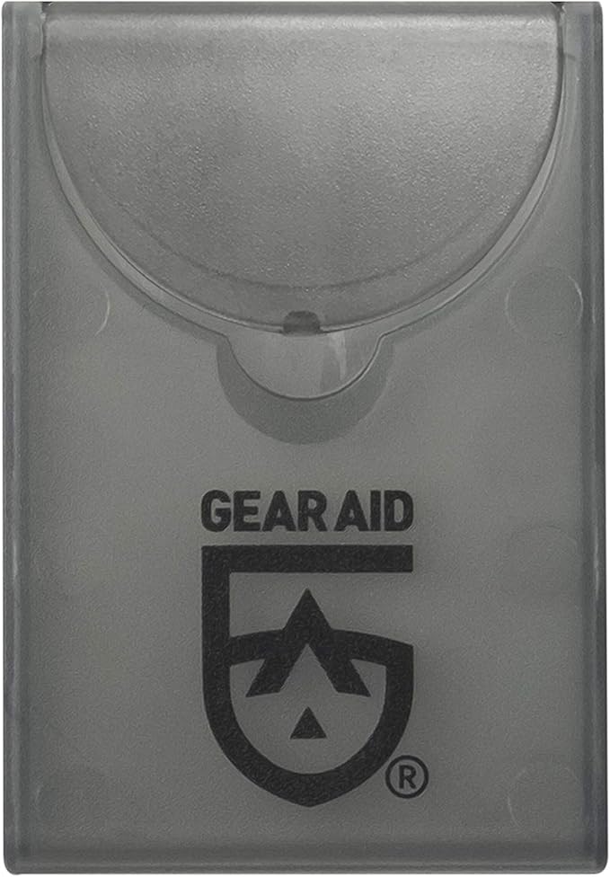 GEAR AID Tenacious Tape Mini Patches with Peel-and-Stick Adhesive to Fix Holes and Tears in Winter Gear, Down Puffer Jackets, Sleeping Bags, Tents, and Rain Gear, Black, 2 Pack