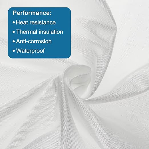MECCANIXITY Fiberglass Cloth 3 Oz/100g 5m(5 Yards) x1.27mx0.1mm E Glass Plain Weave Glass Fiber 68.35 Sq Feet, Woven Fabric for Boat RC Plane Auto Surfboard Tub Pool Repair