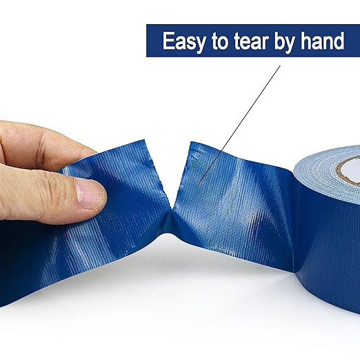 BOMEI PACK Blue Duct Tape, Heavy Duty Strong Industrial Grade Color Duct Tape 9.0 mil x 1.88inch x 30yds for Packing and Repairing