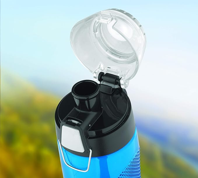 Thermos Intak 24-Ounce Tritan Hydration Bottle with Meter (Teal), One Size,