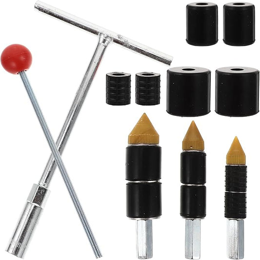 Uonlytech Water Stop Needle Plumbing Tool Kit with Wrench Stainless Steel Hot Melt Water Stop Pins for Fast Pipe Leak Repair Includes 1/2 3/4 1 Inch Pins