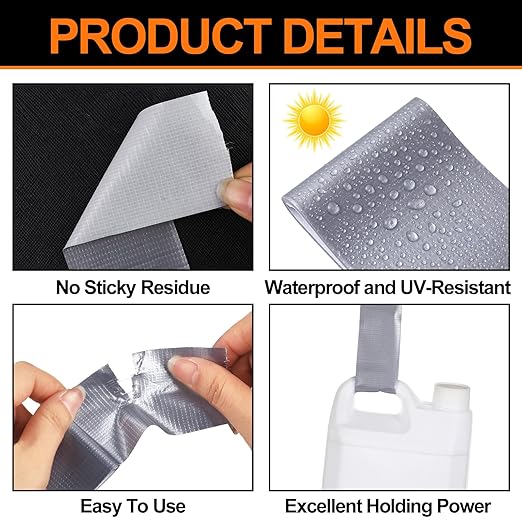 12 Pack 1.77 in x 10 ft Travel Duct Tape Mini Pocket Size Flat Roll Flexible Heavy Duty Waterproof Tear by Hand for Repair Outdoor Emergency Gear EDC DIY Craft Camping Hiking (Silver)