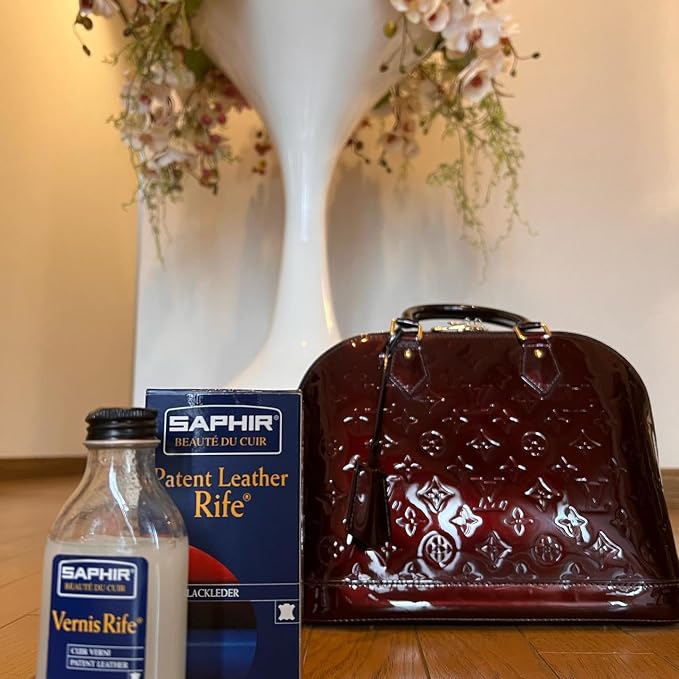 SAPHIR Vernis Rife - Patent Leather Cleaner - Shine, Clean and Protect against Cracking - Neutral - 100mL