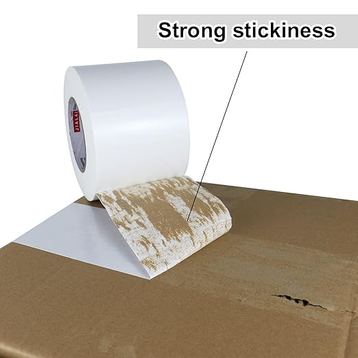 JIALAI HOME White Duct Tape 4 Inch, Industrial Grade 4 inches x 55 Yards (164 ft), 9 Mil Heavy-Duty, Waterproof, Strong, Flexible, No Residue, for Crafts & Home Improvement