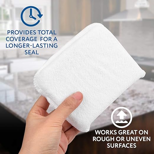 Impresa Reusable Microfiber Sealer Applicator Pads - Multi-Surface Coverage & Grout Sealant - Tile Edge Control & Tile Sealer Applicator - Smooth Spread & Microfiber Pads - 4-Pack 5x4x1 in Black