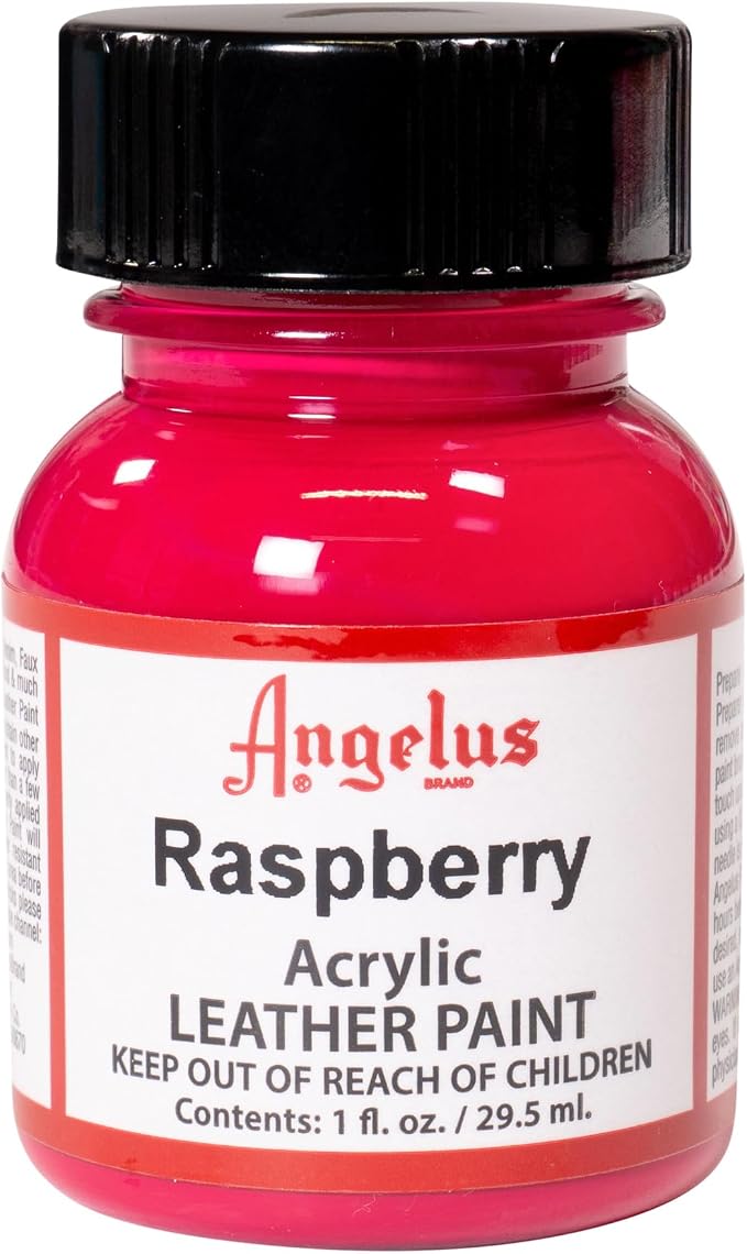 Angelus Acrylic Leather Paint, 1 Fl Oz (Pack of 1), Raspberry