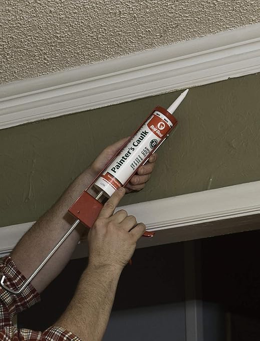 Red Devil 0746 Painter’s Caulk, 10.1 oz, Paintable Acrylic Latex Caulk for Interior and Exterior Use, Water Cleanup, Ready to Paint in 2 Hours