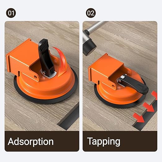 Floor Gap Fixer Tool, Heavy Duty Laminate Floor Gap Fixer Suction Cup Repair Tool, Laminate Flooring Suction Cup Tools for Gaps, Vinyl Floor-Gap Repair Tools for Laminate, Wood, Tile, Vinyl Floor (F)