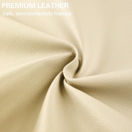 Self Adhesive Leather Repair Patch Kit, 31.4 in x 16 in Large Vinyl Leather Repair Tape for Furniture, Car Seat, Couch, Sofa, Chair Light Yellowish