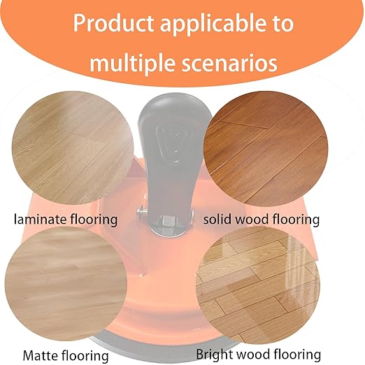 Floor Gap Fixer Tool - Dual 45° Striking Heads Floor Suction Cup Tool for Gaps, Upgraded Heavy Duty Aluminum Alloy Flooring Tools with Suction Cups for Vinyl & Laminate Flooring/Hardwood/Tile