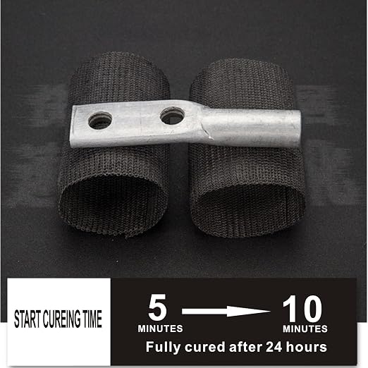 AMI-ZUHE Fiberglass Repair Kit PVC Pipe Simple Tools Furniture Wooden Handle Repair Quick Curing Repair Winding Tape, 181 x 4.02 x 0.02 inch, Black