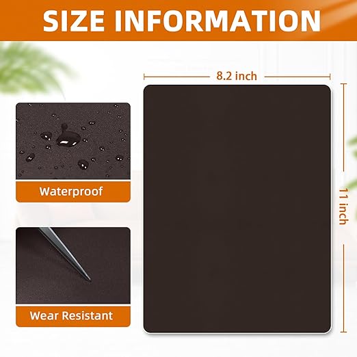 BSZHTECH Leather Repair Tape Self-Adhesive Leather Repair Patch for Couch Furniture Sofas Car Seats Advanced PU Vinyl Leather Repair Kit(Dark Coffee,2Pcs 8.2X11 inch)