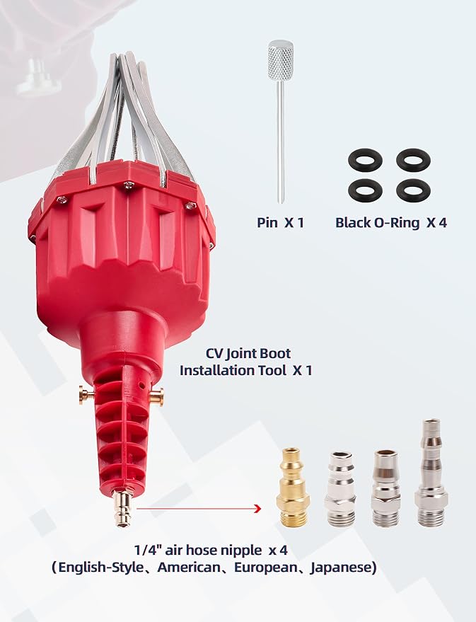 Universal CV Boot Clamp Kit with Expander Tool – CV Axle & Tie Rod Boot Clamps, Compatible with Most Cars, Trucks & ATVs (CV004-3)