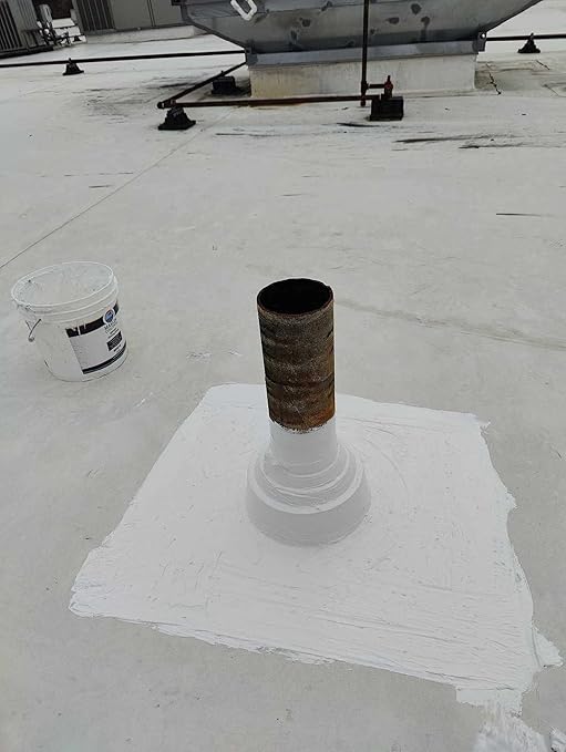 100% Silicone Roof Patch – Prevent and Repair Leaks – Complete Waterproofing – Easy Trowel or Brush Application… (1 Gallon, Black)