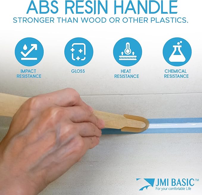 JMIBASIC Silicone Caulk Finishing Tool - Assorted 5 Size Sets - Premium Smooth Rubber Spatula Finisher - Easy Caulking Tool - Grout sealer Applicator (ABS (Plastic))