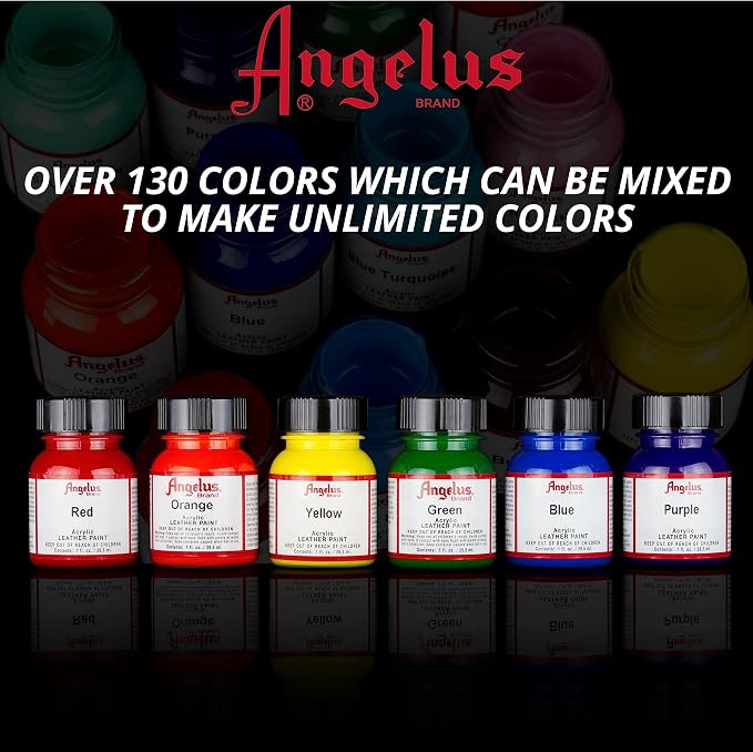 Angelus Acrylic Leather Paint Scarlet Red 1oz