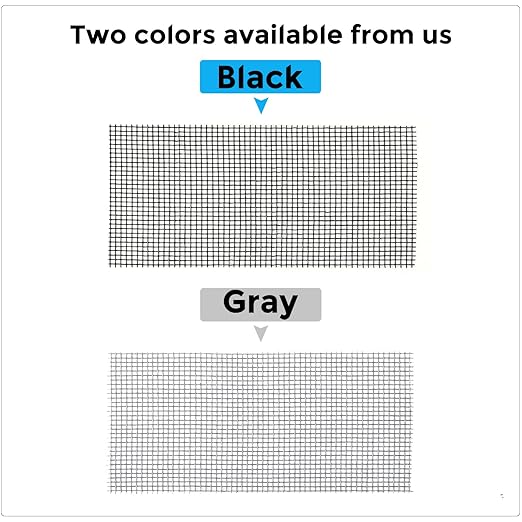 Secopad Black Window Screen Repair Kit, 4 in X 30 FT (360IN) Screen Repair Tape for Windows or Doors, Strong Adhesive Fiberglass Mesh Patch Tape