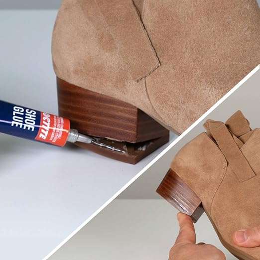 Loctite Shoe Glue, Strong & Flexible Fabric Glue, Resistant to Water, Impact, & Vibrations, Dries Clear - 0.6 fl oz Bottle, 1 Pack
