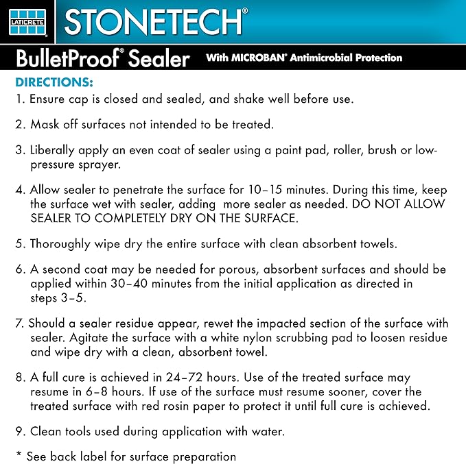 STONETECH Bulletproof Sealer,1 Pint/16OZ (473ML) Bottle