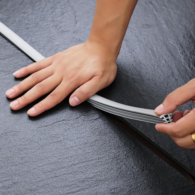 Flexible EPDM Rubber Strip (50 ft Long and 1/2 inch Wide) for Concrete Crack Repair and Replacement - Weather and Aging Resistant Expansion Joint Filler for Driveways and Sidewalks