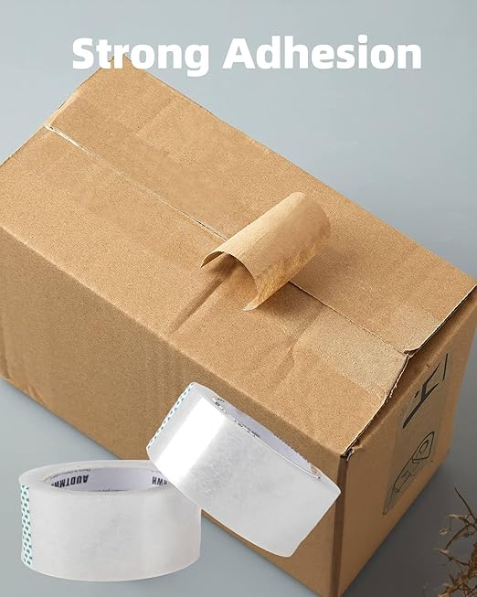 AUDTMWH Packing Tape Refills, Clear, Packaging Tape Heavy Duty Designed for Moving, Shipping and Packing, Mailing,1.88" x 60 yds, 2 Rolls