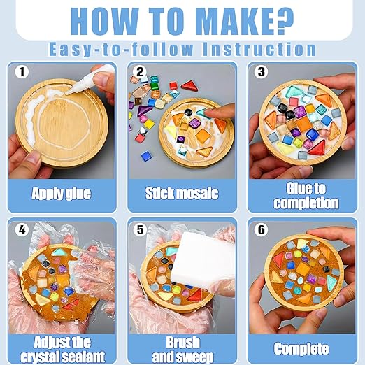 Mosaic Crystal Grout, Mosaics Tile Tools, Mosaic Tile Accessories – Essential for Handmade Grouting and Perfect for DIY Craft Projects (Orange, 4.5oz)