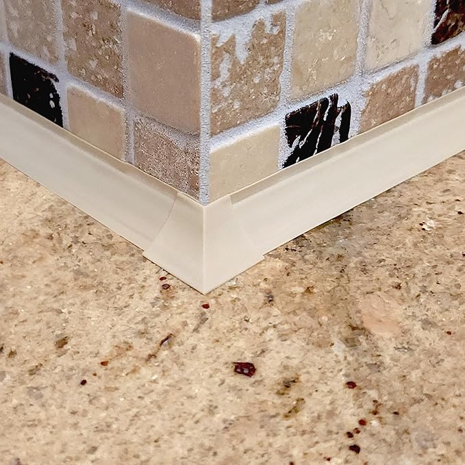 InstaTrim Outside Corners - 10 Ivory 3/4" Wide Caulk Strip Outside Corner Pieces - Trim for Outside Corners - Paintable