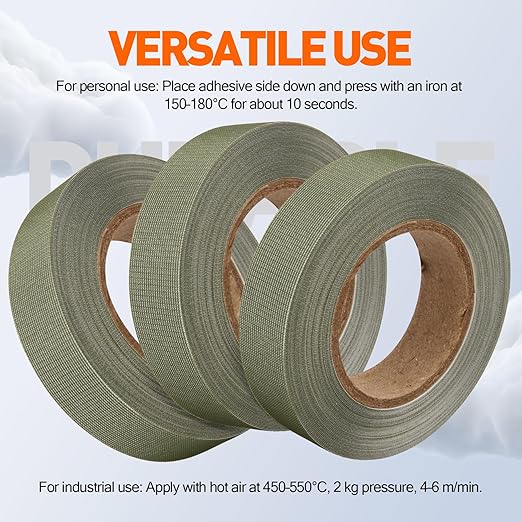 TPU Seam Sealing Tape – Waterproof Heat-Seal Fabric Repair Tape for Tents, Outdoor Gear, and Apparel, 0.79 in x 5.47 yd, Green