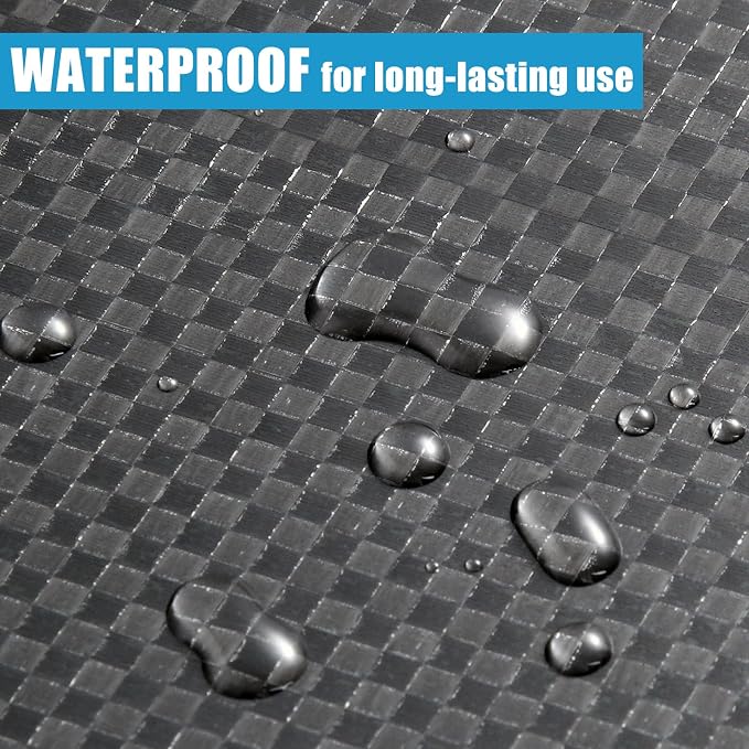 RV Underbelly Material RV Underbelly Tape, 7.87'' x 50' Waterproof Tape with Permanent Sealing Adhesive for Camper Travel Trailer, Mobile Home, Tear Repair Patch