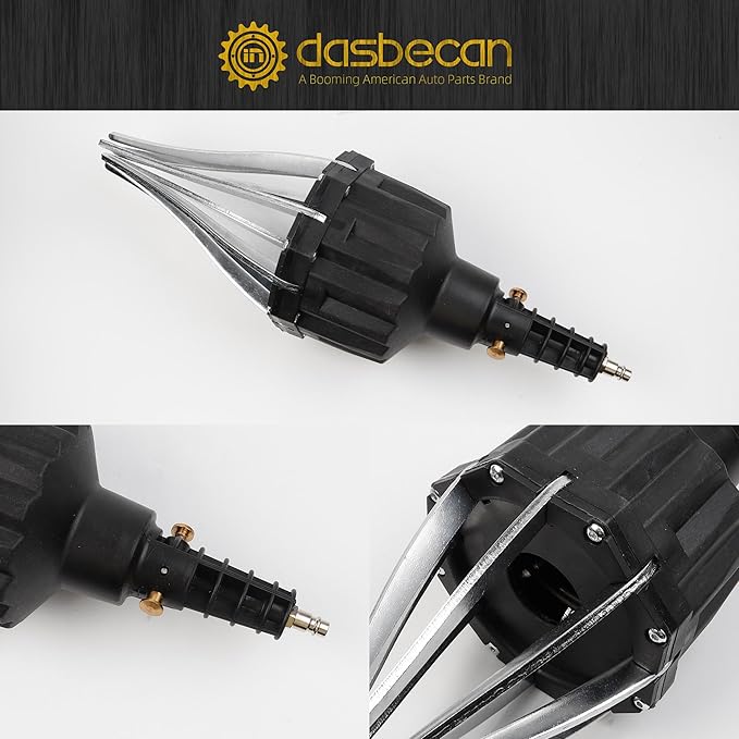 Dasbecan Universal Pneumatic CV Boot Expander Tool, CV Axle Boot Installation Tool, CV Joint Boot Spreader Removal Tool Kit Compatible with BMW UTV ATV (Black)