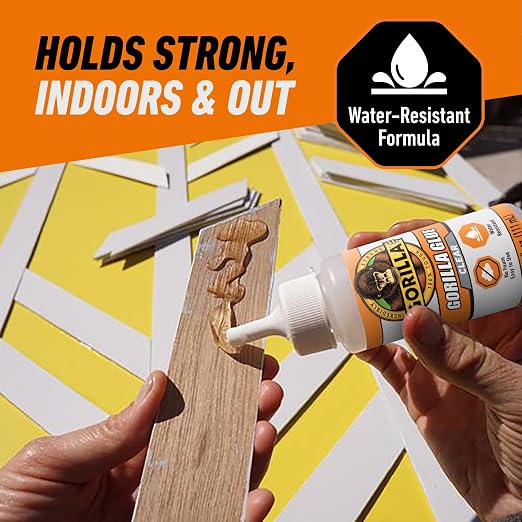 Gorilla Clear Glue, 3.75 Ounce Bottle (Pack of 1) - Crystal Clear, All Purpose, and Water Resistant