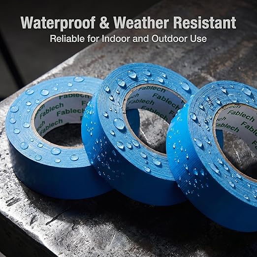 3 Pack Duct Tape Heavy Duty ,9 Mil Thickness,2 inches x 30 Yards, Waterproof Strong Adhesive Duct Tape, All-Purpose Tear by Hand for Repairs,Flexible,No Residue, DIY & Industrial Projects（Blue）