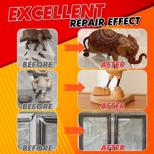 Wood Super Glue Liquid, Clear Instant Cyanoacrylate (CA Glue) – Fast-Drying, Waterproof Adhesive for Woodworking & Furniture Repair, Crafts & DIY (Works on Plastic, Metal, Ceramic, Leather, Glass)