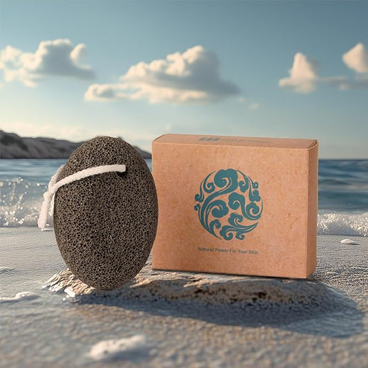 Extra Thick Pumice Stone for Feet and Hands – Ergonomic, Durable Natural Foot File – Gray, 3.9x2.8x1.6 in – Ideal for Cracked Heel Treatment,Callus Remover for feet&Dead Skin Exfoliation