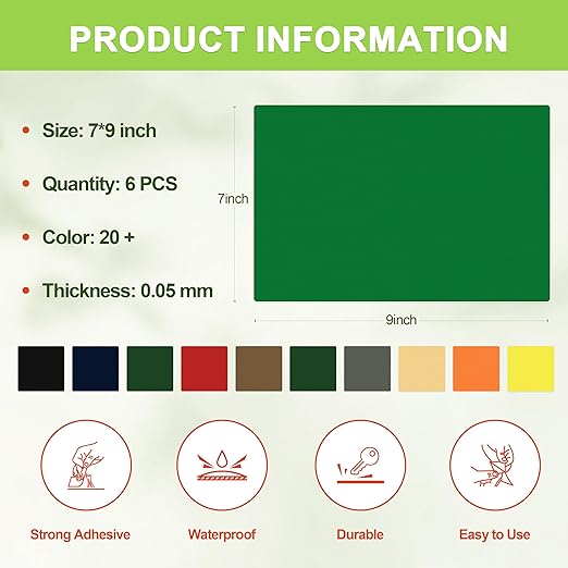 TIANLDD Waterproof Repair Tape for Boat Covers,Tents,Tarp,RV Awning，Fabric Repair Tape(Green)