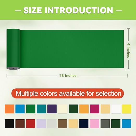 TIANLDD 4x78in Waterproof Repair Tape for Boat Covers,Tents,Tarp,RV Awning，Fabric Repair Tape(Green)