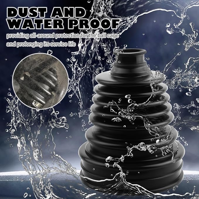 2PCS CV Boot Repair Kit with Expander Tool and Clamps,Silicone CV Axle Boot Repair Kit for 2.41" 2.81" 3.43" Calibers, Tie Rod Boots for Joint Dustproof and Waterproof