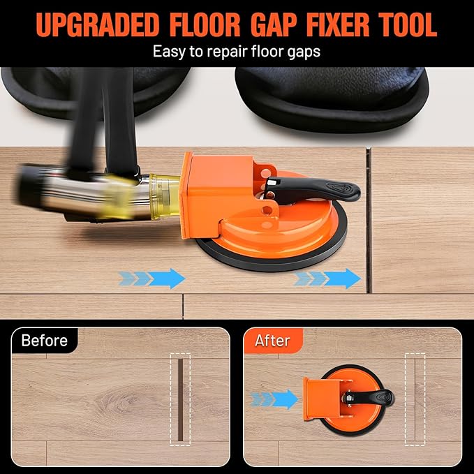 Floor Gap Fixer Tool, Suction Cup Tile Leveler, Heavy Duty Floor Gap Fixer, Tile Countertop Installation Tools for Wood, Tiles, Vinyl, Laminate Flooring